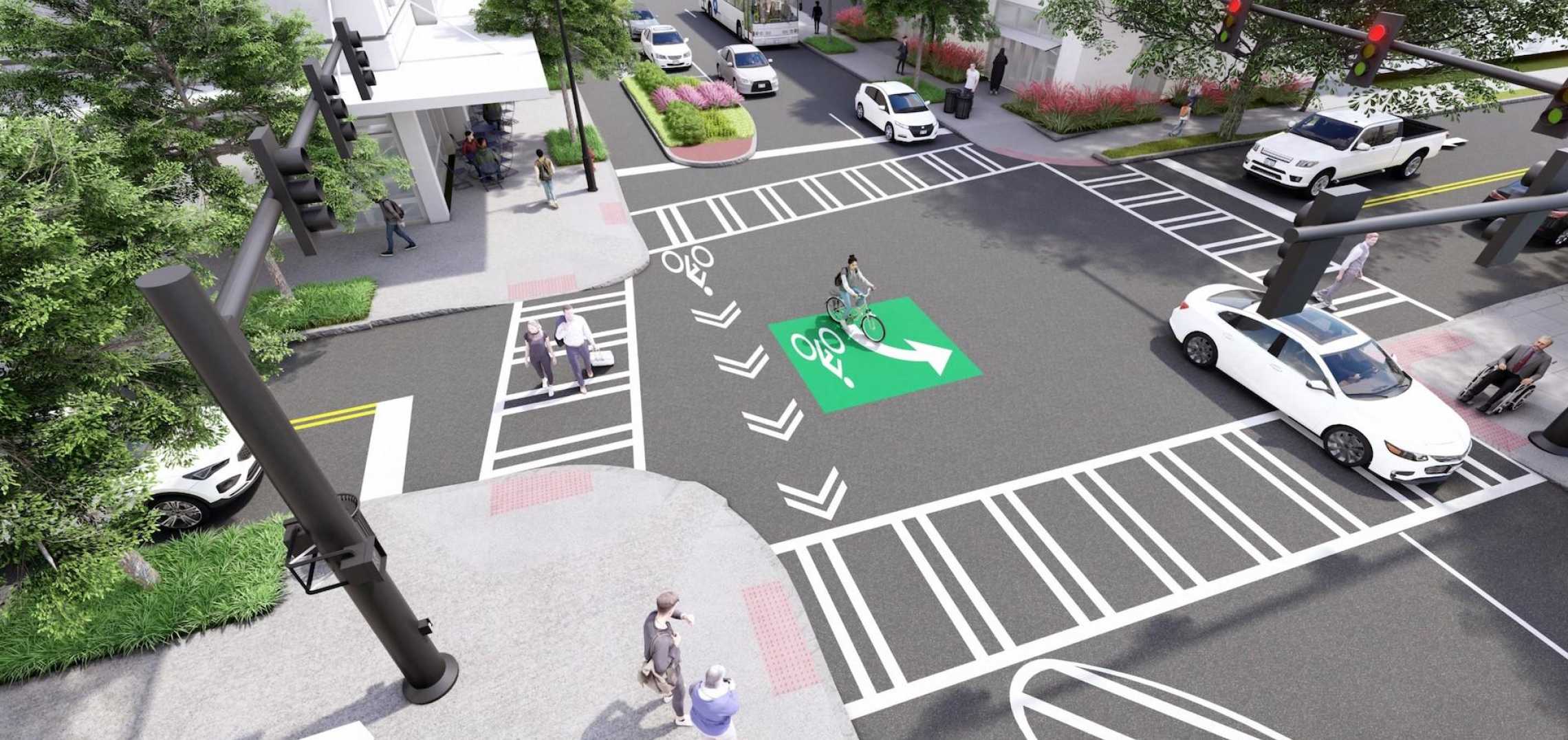 Visual proof Midtown's mythical Juniper Complete Street is happening